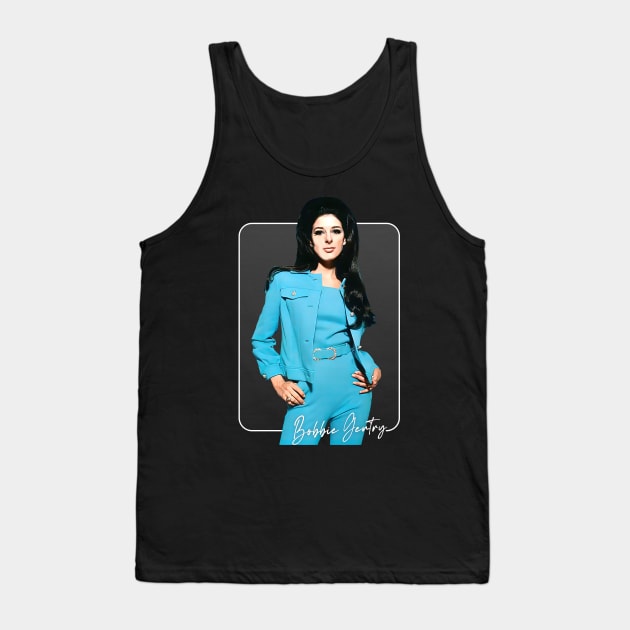 Bobbie Gentry / Vintage Style Fan Design Tank Top by DankFutura